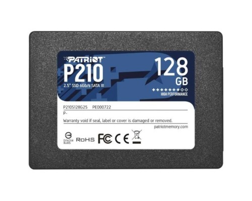 Накопитель SSD 2.5'' Patriot P210S128G25 128GB, SATA3, up to 450/350Mbs, 3D TLC, 7mm