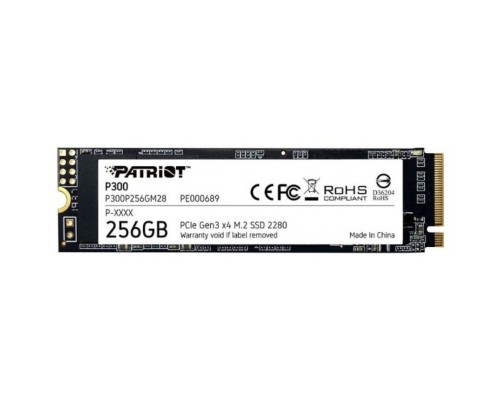 Накопитель SSD M.2 2280 Patriot P300P256GM28 P300 256GB PCI-E 3.0 x4 3D QLC 1700/1100MB/s IOPS 290K/260K