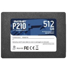 Накопитель SSD 2.5'' Patriot P210S512G25 P210 512GB SATA 6Gb/s 3D TLC 520/430MB/s IOPS 50K/50K 7mm