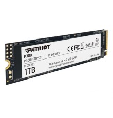 Накопитель SSD M.2 Patriot P300P1TBM28 1.0TB, PCI-E 3.0 x4, up to 2100/1650MBs, 290000 IOPs, 3D TLC, SMI2263XT, TBW 320TB, 22х80mm