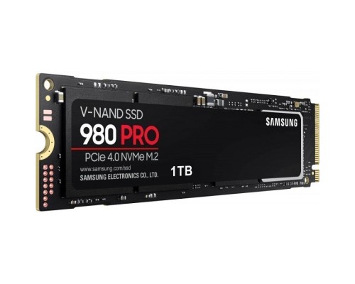 Накопитель SSD M.2 2280 Samsung MZ-V8P1T0BW 980 PRO 1TB PCIe Gen 4.0 x4 NVMe V-NAND 3-bit MLC 7000/5000MB/s IOPs 1000K/1000K MTBF 1.5M