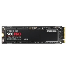 Накопитель SSD M.2 2280 Samsung MZ-V8P2T0BW 980 PRO 2TB PCIe Gen 4.0 x4, NVMe 1.3c V-NAND 3-bit MLC 7000/5100MB/s IOPs 1000K/1000K MTBF 1.5M