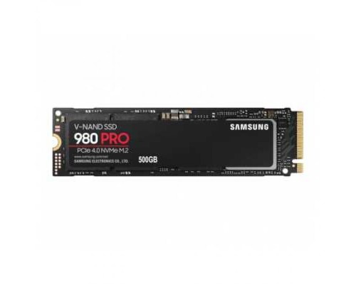 Накопитель SSD M.2 2280 Samsung MZ-V8P500BW 980 PRO 500GB PCIe Gen 4.0 x4 NVMe V-NAND 3-bit MLC 6900/5000MB/s IOPs 800K/1000K MTBF 1.5M