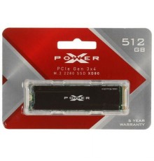 Накопитель SSD M.2 2280 Silicon Power SP512GBP34XD8005 XD80 512GB PCI-E x4 3400/3000MB/s MTBF 2M