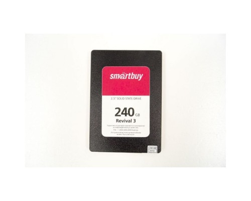 Накопитель SSD 2.5'' SmartBuy SB240GB-RVVL3-25SAT3 Revival3 240GB SATA3 550/450MB/s 3D TLC MTBF 1.8M