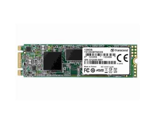 Накопитель SSD M.2 2242 Transcend TS128GMTS830S MTS830 128GB SATA 6Gb/s 3D NAND TLC 560/380MB/s 55K/65K IOPS MTBF 1M