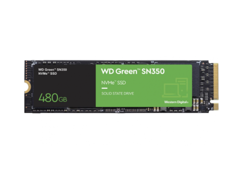 SSD-накопитель WD SSD Original PCI-E x4 480Gb WDS480G2G0C Green SN350 M.2 2280