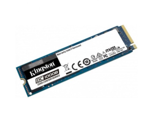 Накопитель SSD M.2 2280 Kingston SEDC1000BM8/480G DC1000B 480GB PCI-E 3.0 x4 NVMe 3D TLC 3200/565MB/s IOPS 205K/20K MTBF 2M 0,5DWPD