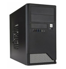 Корпус mATX In Win EMR048BS USB 3.0 450W 6120260 Mini Tower черный с серебром,