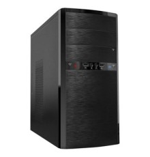 Корпус mATX Powerman/Inwin ES722BK 6113479 черный без БП (USB 2.0x2, Audio),