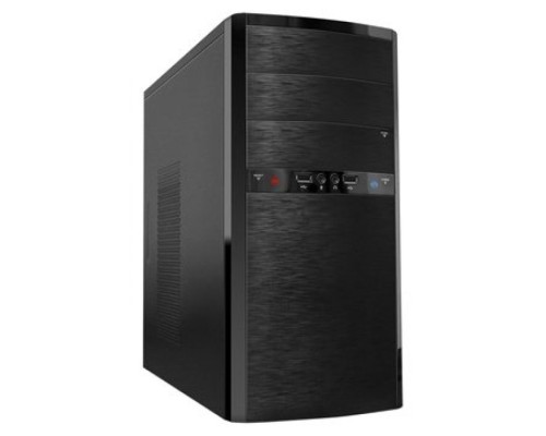 Корпус mATX Powerman/Inwin ES722BK 6113479 черный без БП (USB 2.0x2, Audio),