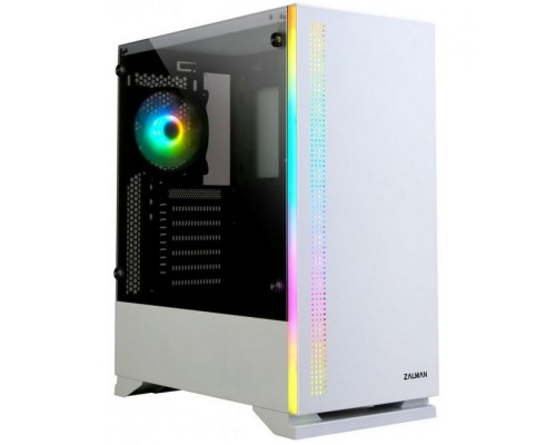 Корпус ATX Zalman S5 WHITE белый, без БП, с окном из закаленного стекла, USB 3.0, 2*USB 2.0, audio