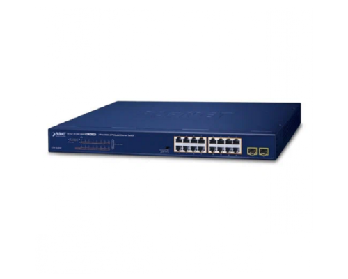 Коммутатор PLANET GSW-1820HP 16-Port 10/100/1000T 802.3at PoE + 2-Port 1000X SFP Ethernet Switch