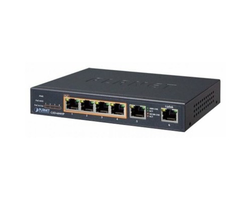 Коммутатор Planet (GSD-604HP) 4-Port Desktop Switch