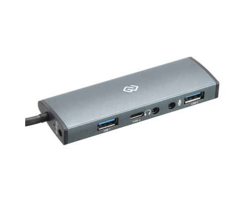 USB-хаб Digma HUB-2U3.0СAU-UC-G grey