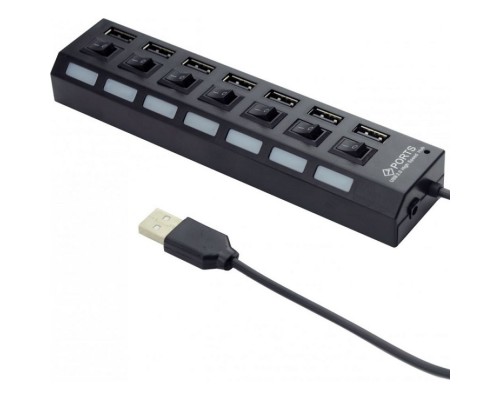 USB-хаб Gembird UHB-U2P7-02, black