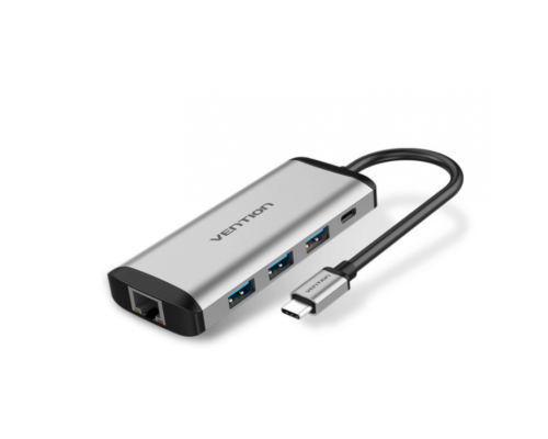 USB-хаб Vention USB-C 3 port USB3.1+ LAN