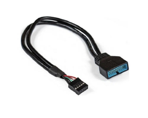 Переходник ExeGate EX-CC-U3U2-0.3 USB 2.0-USB 3.0 black