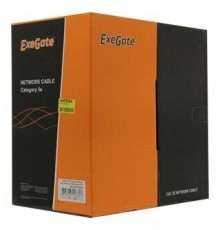 Кабель ExeGate EX281815RUS UTP4-C5e-CU-S25-IN-PVC-GY-305 UTP 4 пары кат.5e медь, 25AWG, бухта 305м,