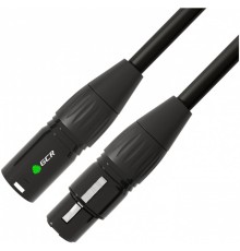 Кабель Greenconnect GCR-53376 XLR M / XLR F, AL case, black