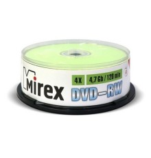 DVD-диск Mirex 4.7 Gb, Cake Box (25 шт)