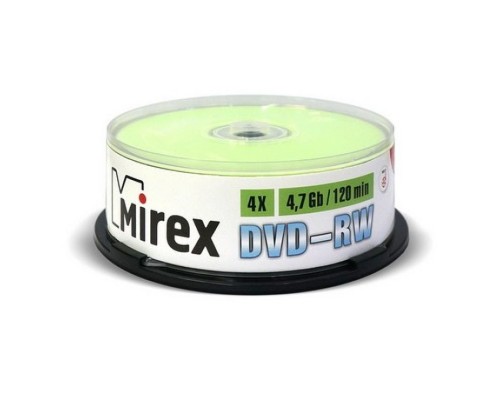 DVD-диск Mirex 4.7 Gb, Cake Box (25 шт)