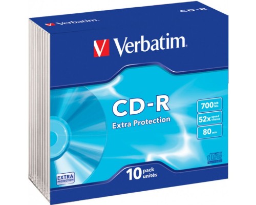 CD-диск Verbatim 700МБ 52x Slim (10шт)