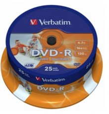 DVD-диск Verbatim DVD-R 4,7 Gb, Cake Box