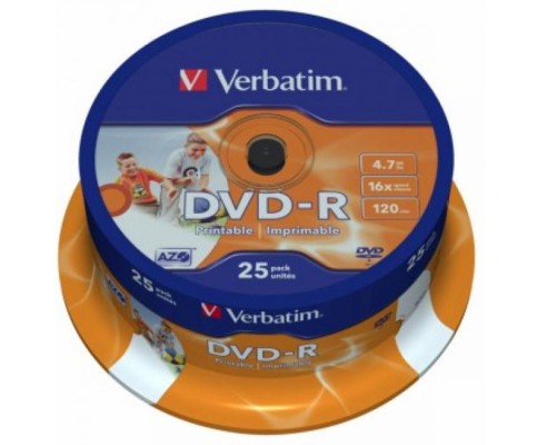 DVD-диск Verbatim DVD-R 4,7 Gb, Cake Box