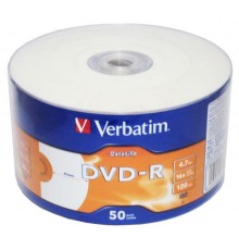 DVD-диск Verbatim DVD-R DataLife Inkjet Printable, Shrink