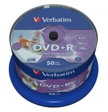 DVD-диск Verbatim 4.7 Gb, Printable, Cake Box