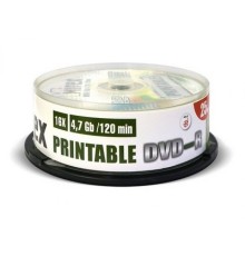 DVD-диск Mirex 4.7 Gb, Cake Box (25 шт), Ink Printable