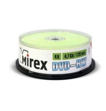 DVD-диск Mirex 4.7 Gb, 4x, Cake Box DVD-RW (50 шт.)