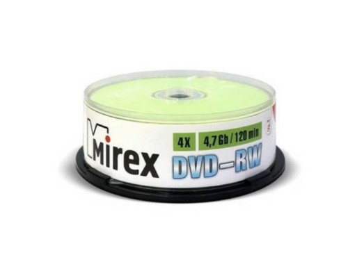 DVD-диск Mirex 4.7 Gb, 4x, Cake Box DVD-RW (50 шт.)