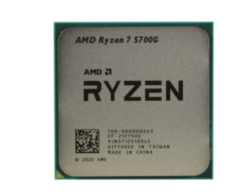 Процессор AMD Ryzen 7 5700G 100-000000263 Zen 3 8C/16T 3.8-4.6GHz (AM4, L3 16MB, 7nm, 65W, Radeon graphics 2000MHz) tray