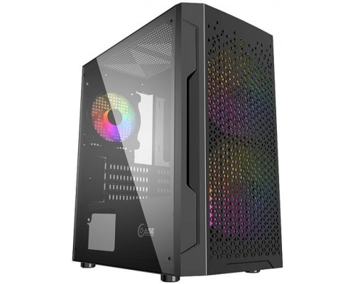 Корпус mATX Powercase Mistral Micro Z3B Mesh LED CMIMZB-L3 черный, без БП, с окном, 2*USB 2.0, USB 3.0, audio