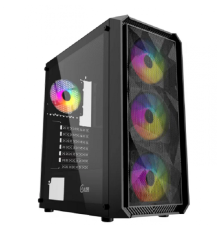 Корпус для компьютера Powercase ATX Mistral Edge 4x 120mm без БП, black