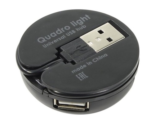 USB-хаб Defender Quadro Light, black