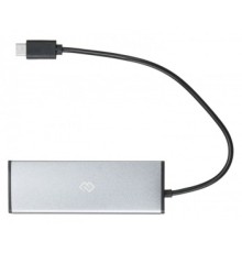 Разветвитель Digma HUB-4U2.0-UC-DS silver