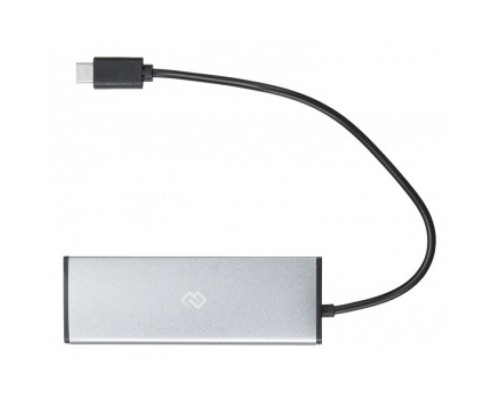 Разветвитель Digma HUB-4U2.0-UC-DS silver