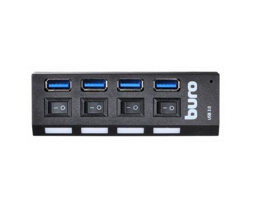 USB-хаб Buro BU-HUB4-U3.0-L black