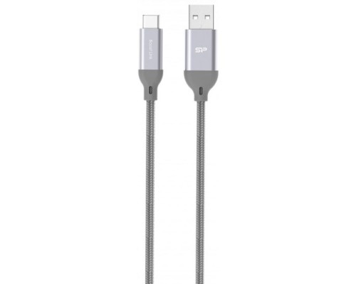 Кабель USB Silicon Power Type-C-USB 1м, Gray