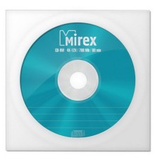 CD-диск Mirex 700 Mb, бумажный конверт (1 шт)