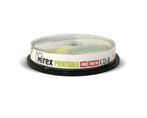 CD-диск Mirex 700 Mb, Ink Printable (10 шт)