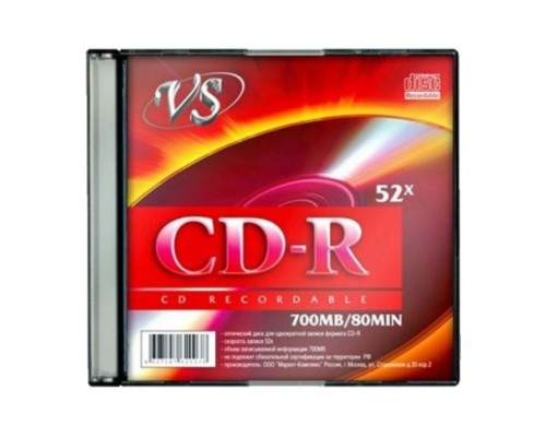 CD-диск VS 700Mb, 52x Shrink (1 шт)