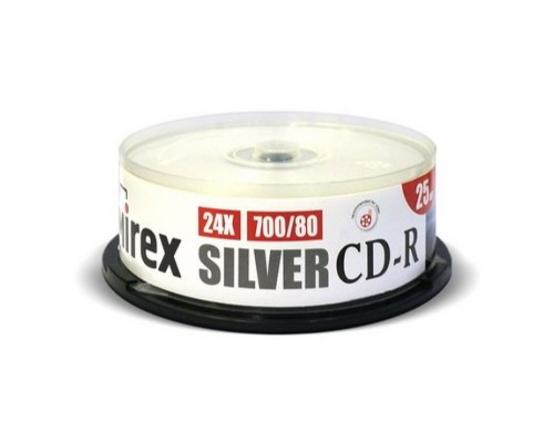 CD-диск Mirex 700 Mb, Silver, Cake Box (25 шт)