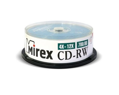 CD-диск Mirex 700 Mb, Cake Box (25)