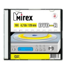 DVD-диск Mirex 4.7 Gb, UL130003A1S, Slim Case (1 шт)