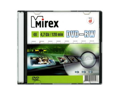 DVD-диск Mirex 4.7 Gb, Slim Case (1 шт)