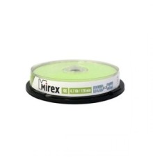 DVD-диск Mirex 4.7 Gb, UL130032A4L, Cake Box (10 шт)